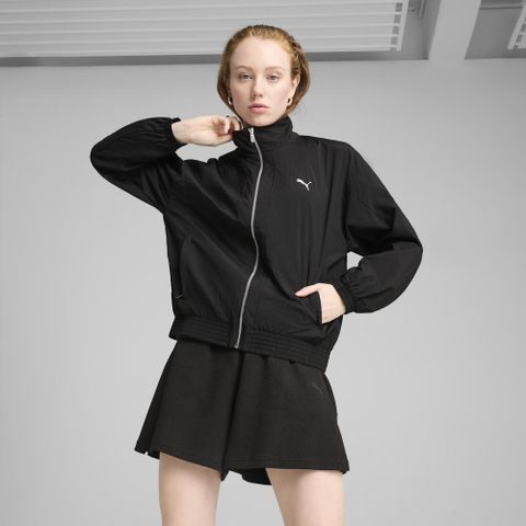 【PUMA】基本系列Style風衣外套(F) 風衣外套 女 立領 黑色-62991001