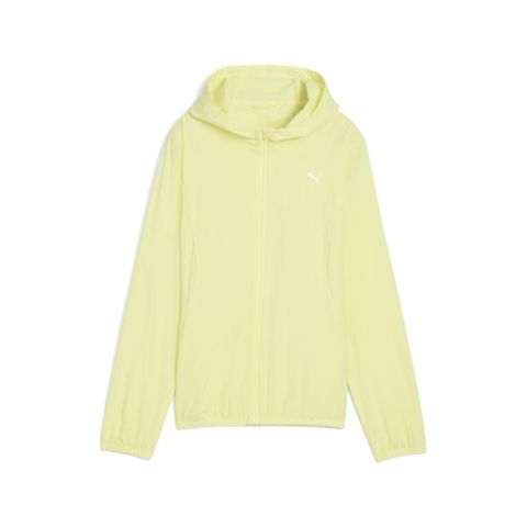 【PUMA】跑步系列Velocity連帽風衣外套(F) 風衣外套 女 黃色-52658435