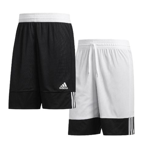 ADIDAS 愛迪達 短褲 3G Speed Reversible Shorts 男款 黑 白 雙面 拉繩 運動 褲子 DX6386