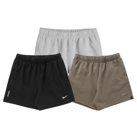 NIKE 耐吉 Nocta x Nike Fleece Shorts 棉短褲 美版 黑色/咖啡色/灰色 聯名款 FQ0408-010/FQ0408-040/FQ0408-063