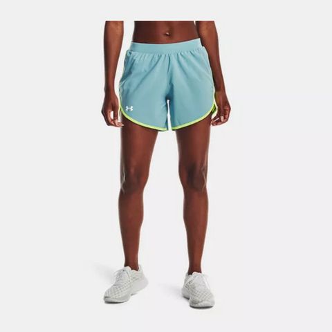 【UNDER ARMOUR】Fly By Elite 5吋短褲 女 藍色-1369757-400