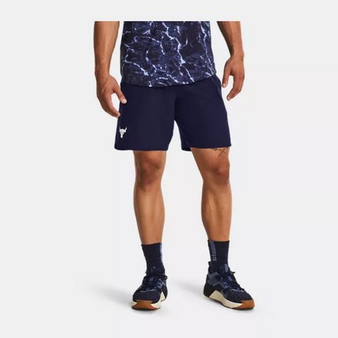【UNDER ARMOUR】Pjt Rock Woven 短褲 男 藍色-1377431-410
