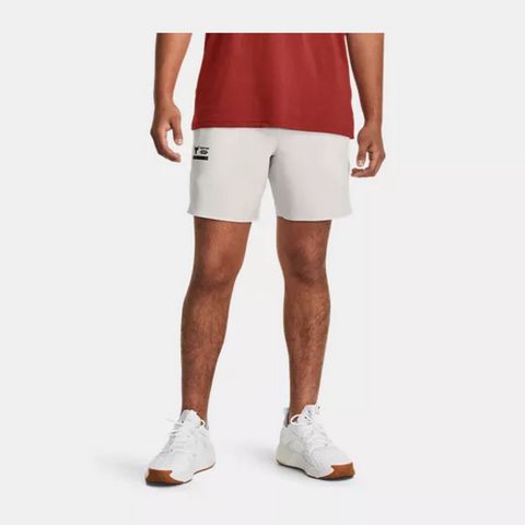 【UNDER ARMOUR】Pjt Rock Unstop Snap 短褲 男 白色-1380103-114