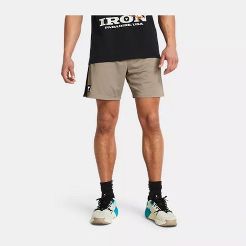 Under Armour Pjt Rock PayOff Mesh 短褲 男 淺棕色-1383192-203