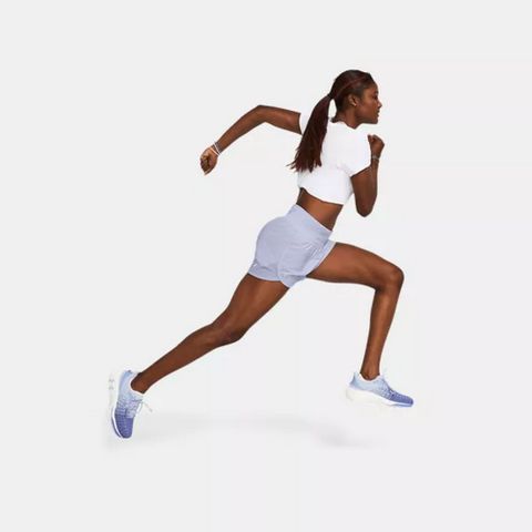 【UNDER ARMOUR】Fly By Elite 5吋短褲 女 紫色-1383242-539
