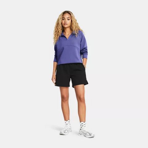 【UNDER ARMOUR】Unstoppable Airvent 短褲 女 黑色-1385892-001