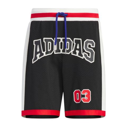 adidas 愛迪達 Adidas BB RS Short U JD6398 男 籃球褲 運動短褲 透氣 寬鬆 舒適 黑 紅