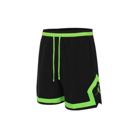 NIKE 耐吉 AS M J DF SPRT WVN DMND SHORT 男款 短褲 喬丹 黑綠色-FQ2990014