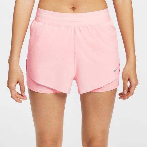 NIKE 耐吉 AS W NK SWIFT DF MR 2N1 SHRT 女 短褲 運動褲 粉色-HJ5377607