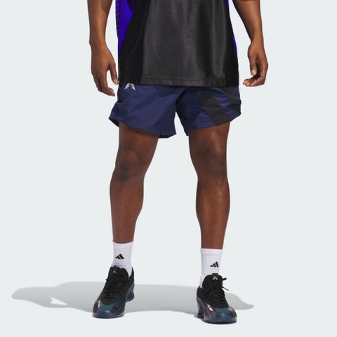 【ADIDAS】ANTED SHORT 短褲 男 藍色-JD6150