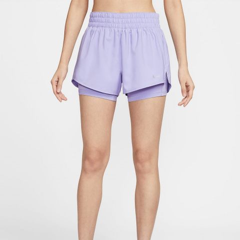 【NIKE】AS W NK ONE DF MR 3IN 2N1 SRT 女 短褲 紫色-DX6013533