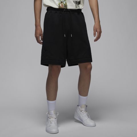 【NIKE】AS M J FLIGHT FLC DMND SHORT 男 短褲 喬丹 黑色-FV7258010