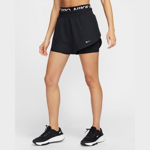 【NIKE】AS W NP DF 2IN1 SHORT TT 女 短褲 運動褲 黑色-HJ1205010