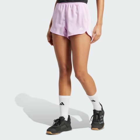 【ADIDAS】PACER WVN HIGH 短褲 女 粉色-JD2290