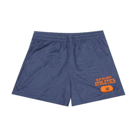 短褲 Heritage Mesh Graphic Short 男款 藍橘 運動褲 鬆緊帶 褲子 MS51514DRE