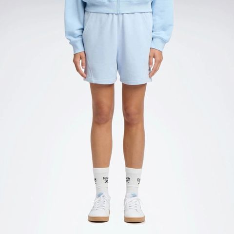 Reebok Icon Elements Ft Short [100221446]女 短褲 運動短褲 休閒短褲 舒適 藍