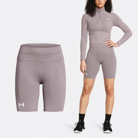 Under Armour 緊身褲 Train Seamless 女款 藕色 針織 吸濕排汗 Leggings 高腰 褲子 UA 1379151015