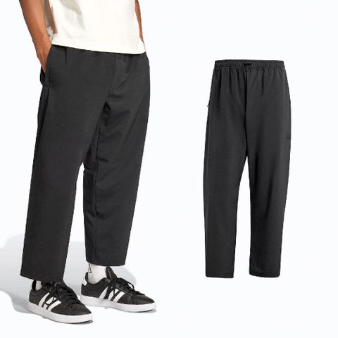 ADIDAS 愛迪達 長褲 City Escape Stretch-Woven Pants 男款 黑 寬鬆 中腰 九分 褲子 IV7421