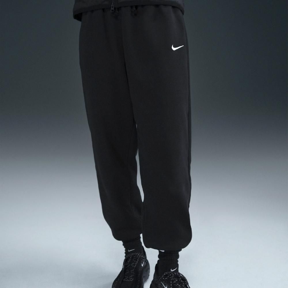 NIKE 耐吉 長褲 NSW Phoenix Fleece 女款 黑 內刷毛 抽繩 寬鬆 棉褲 褲子 FZ5997-010