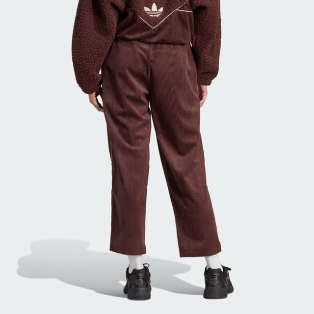 adidas Originals Adidas Pant II8083 女 長褲 運動 經典 復古 三葉草 休閒 燈芯絨 寬鬆 中腰 舒適 咖啡