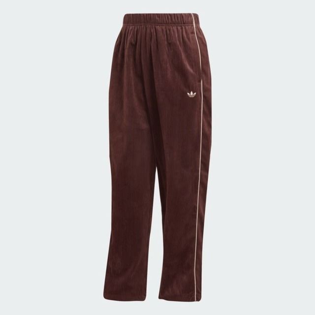 adidas Originals Adidas Pant II8083 女 長褲 運動 經典 復古 三葉草 休閒 燈芯絨 寬鬆 中腰 舒適 咖啡