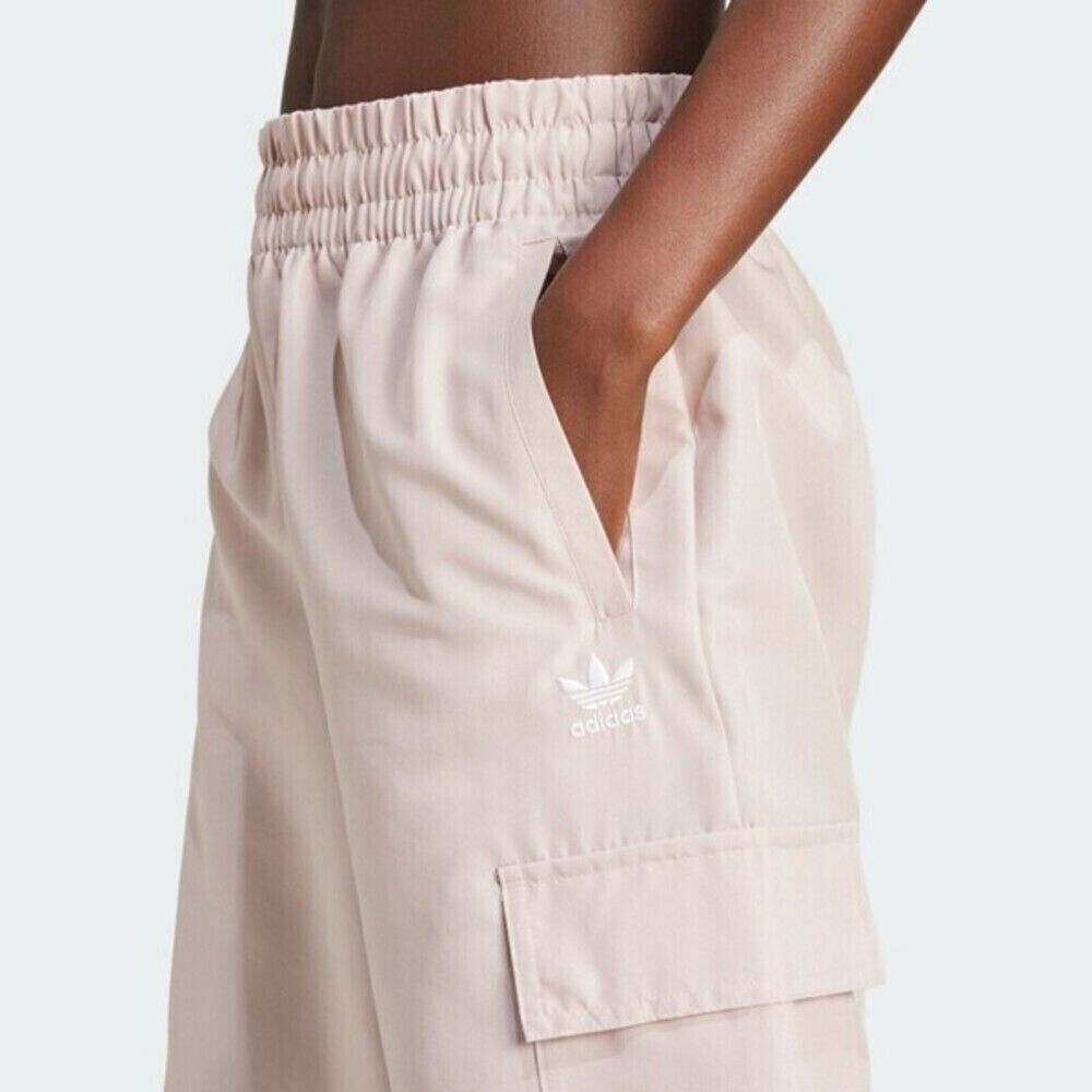 ★adidas★ 3S Cargo Pants Beige JG8042 adidas Adicolor Classics 3-Stripes Cargo Pants - Beige