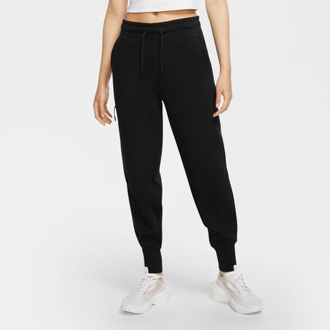 【NIKE】AS W NSW TCH FLC PANT 女 長褲 運動 黑色-CW4293010