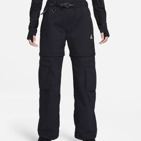 【NIKE】AS W ACG SMITH SUMMIT ZIP OFF 女 長褲 防潑水 兩穿式 黑色-FB7884010
