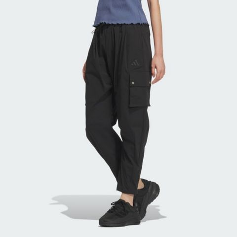 【ADIDAS】LUX AD CARGO PT 長褲 女 黑色-JL5099