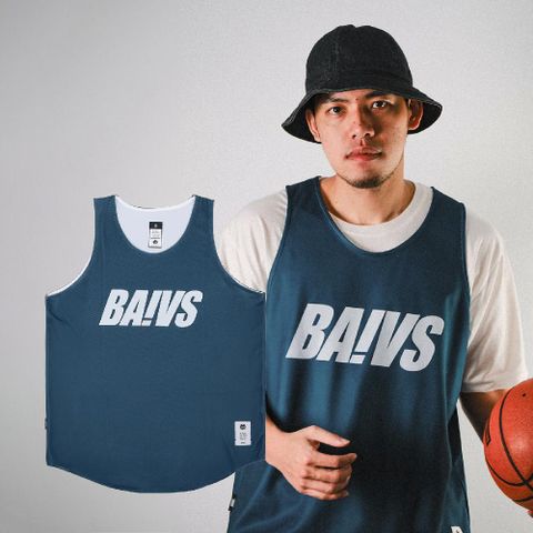 Baivs 球參 Logo Jersey 男款 藏藍 快速排汗 透氣 籃球 運動 背心 球衣 BAV03BLE