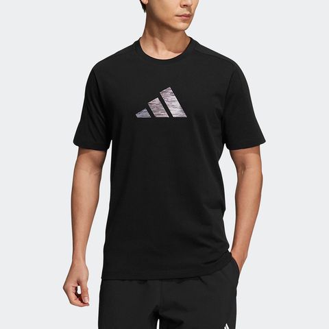 Adidas FI 3bar Tee [H39354] 男 短袖 上衣 T恤 亞洲版 運動 訓練 休閒 棉質 舒適 黑