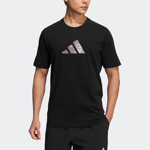 ADIDAS 愛迪達 FI 3bar Tee [H39354] 男 短袖 上衣 T恤 亞洲版 運動 訓練 休閒 棉質 舒適 黑