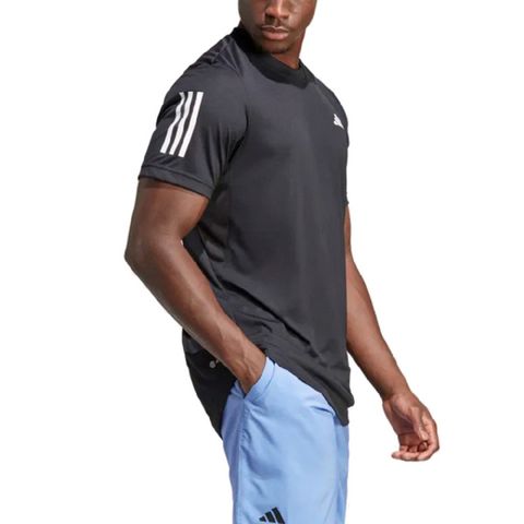 Adidas Club 3str Tee [HS3262] 男 短袖 上衣 亞洲版 運動 網球 透氣 吸濕 排汗 黑白
