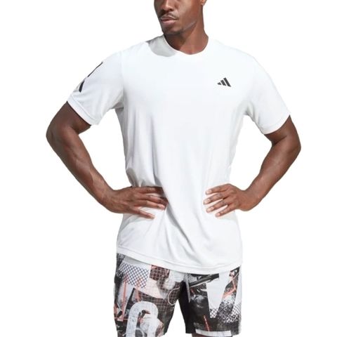 Adidas Club 3str Tee [HS3261] 男 短袖 上衣 亞洲版 運動 網球 透氣 吸濕 排汗 白黑