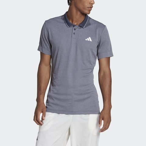 Adidas T Freelift Polo [HS3315] 男 POLO衫 短袖 上衣 亞洲版 網球 訓練 灰藍