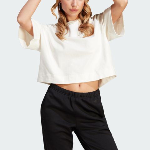 Adidas ESS T-Shirt [IK5764] 女 短袖 上衣 T恤 亞洲版 休閒 簡約 寬鬆 棉質 三葉草 白