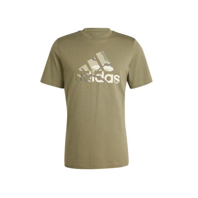 ADIDAS 愛迪達  M Camo G T 1 [IR5830] 男 短袖 上衣 T恤 運動 休閒 迷彩 棉質 舒適 橄欖綠