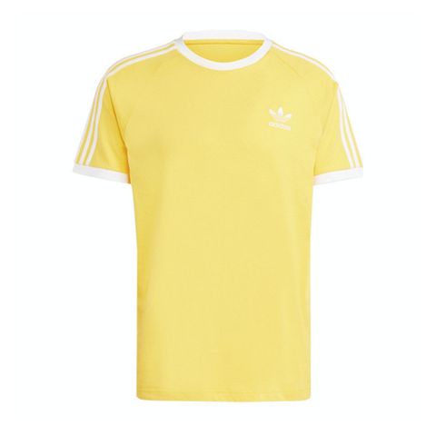 Adidas 3-Stripes Tee [IM9388] 男 短袖 上衣 經典 復古 休閒 修身 棉質 黃