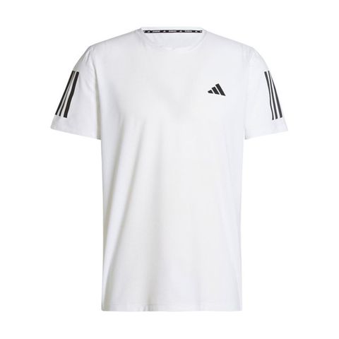 ADIDAS 愛迪達 OTR B Tee [IK7436] 男 短袖 上衣 運動 慢跑 路跑 反光 訓練 吸濕排汗 透氣 黑白