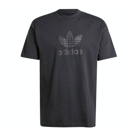 adidas Originals Adidas Mono Tee [IZ2527] 男 短袖 上衣 T恤 運動 休閒 三葉草 棉質 簡約 黑