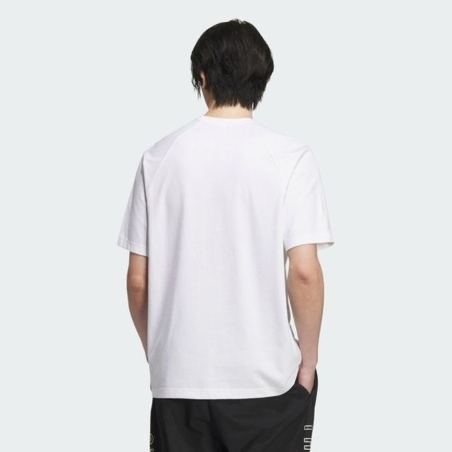 ADIDAS 愛迪達  CLG S/S TEE [JG8542] 男 短袖 上衣 T恤 運動 休閒 寬鬆 棉質 舒適 白