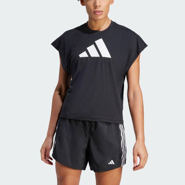 ADIDAS 愛迪達  TI Logo T HY9258 女 短袖 上衣 亞洲版 運動 訓練 多功能 蝙蝠袖 吸濕排汗 黑