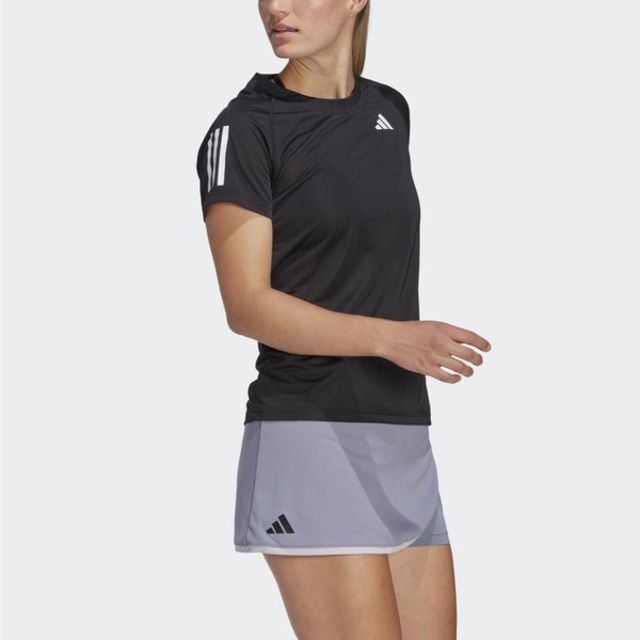 ADIDAS 愛迪達  Club Tee HS1450 女 短袖上衣 網球 運動 休閒 吸濕 排汗 透氣 舒適 黑