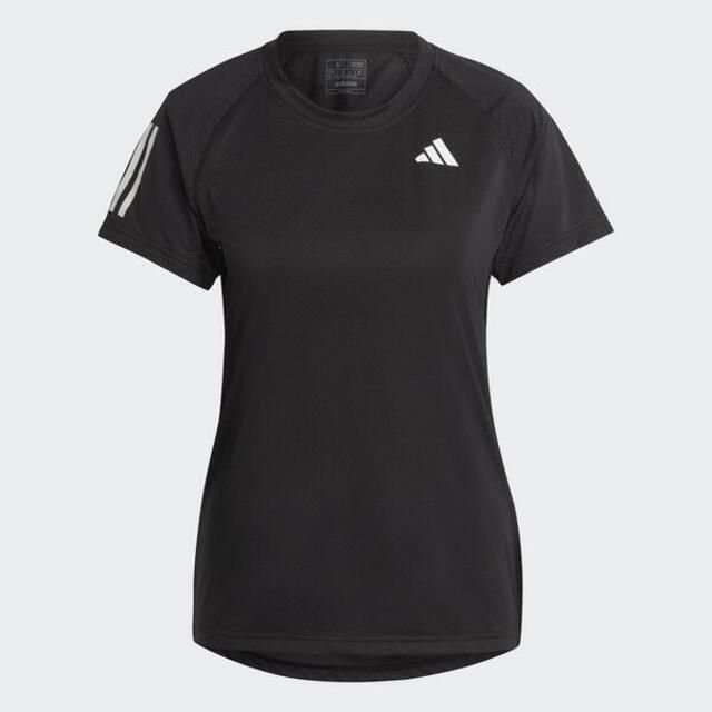 ADIDAS 愛迪達  Club Tee HS1450 女 短袖上衣 網球 運動 休閒 吸濕 排汗 透氣 舒適 黑