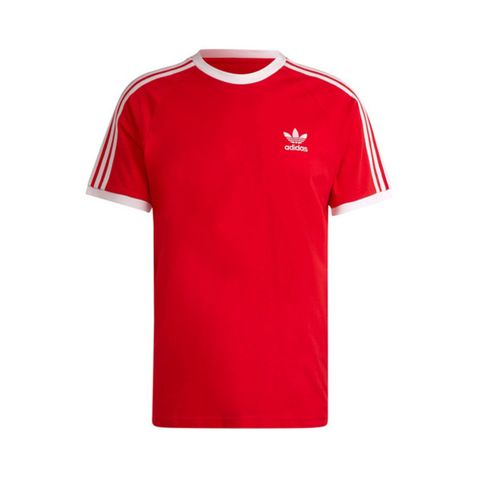 adidas Originals Adidas 3-Stripes Tee IA4852 男 短袖 上衣 T恤 運動 休閒 復古 撞色 三葉草 紅白