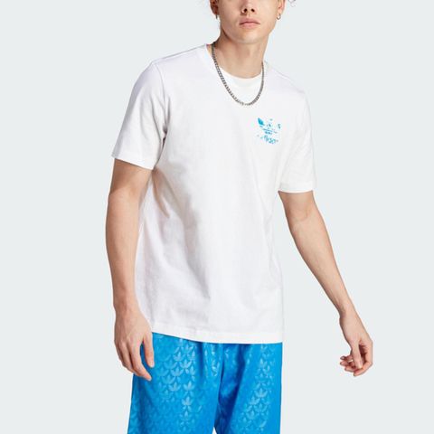 adidas Originals Adidas TS Cloud Tee II8169 男 短袖 上衣 T恤 亞洲版 經典 三葉草 寬鬆 純棉 白