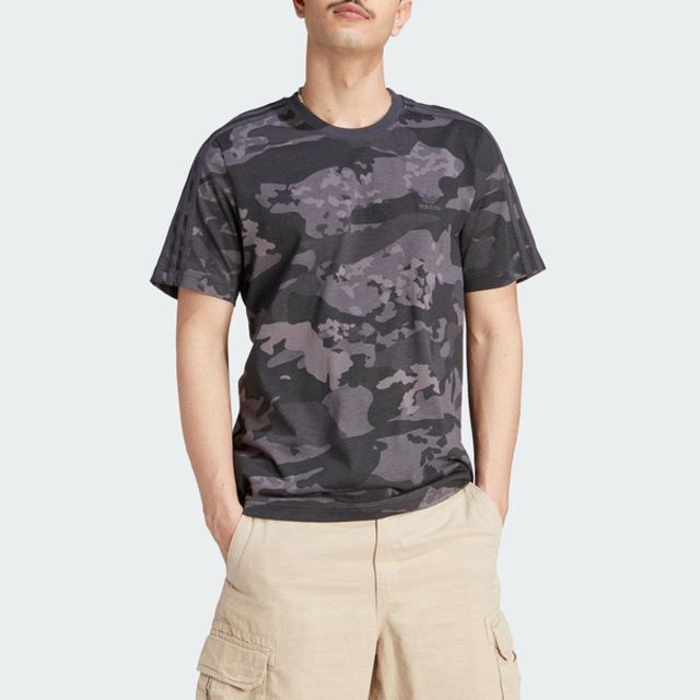 adidas Originals Adidas Camo Aop Tee II8178 男 短袖 上衣 T恤 亞洲版 經典 休閒 迷彩 棉質 舒適 灰