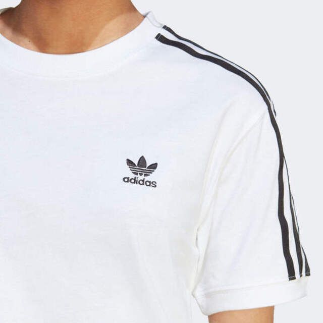 ADIDAS 愛迪達  3 Stripes Tee IK4050 女 短袖 上衣 T恤 運動 經典 復古 休閒 棉質 白黑