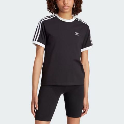 ADIDAS 愛迪達 3 Stripes Tee IK4049 女 短袖 上衣 T恤 運動 經典 復古 休閒 棉質 黑白