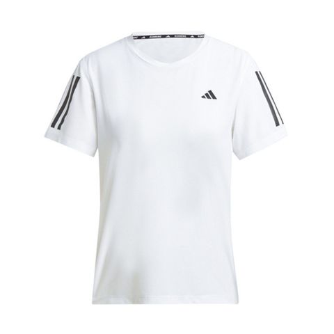 ADIDAS 愛迪達 OTR B Tee IK7442 女 短袖 上衣 運動 慢跑 路跑 反光 吸濕排汗 透氣 白黑